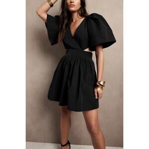 Athleta Open Back Black Mini Dress Size 8